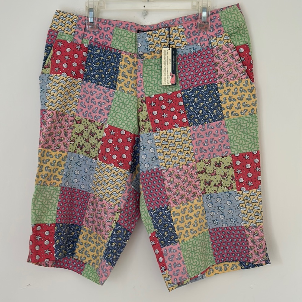 Vineyard Vines Multicolor Patchwork Women's Bermudas